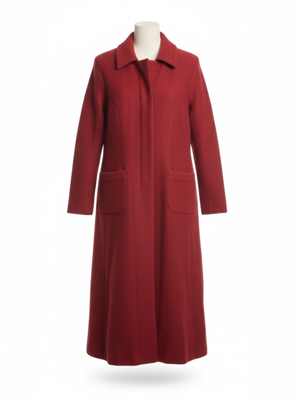 Peruvian Connection 60 Alpaca 40 Wool Delaney Open Swing Coat SZ XS/ S Maxi Long
